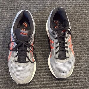 Asics Gray and Orange  Running Shoes